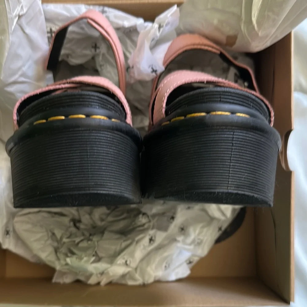 Dr. Martens Pink Strappy Platform Sandals 5 - Picture 5 of 13
